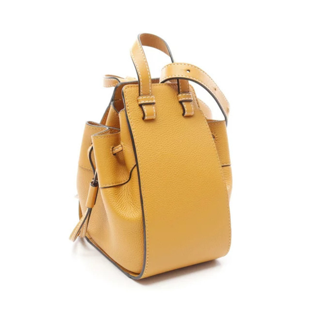 Loewe Bag Hammock Leather Handbag Drawstring Yellow